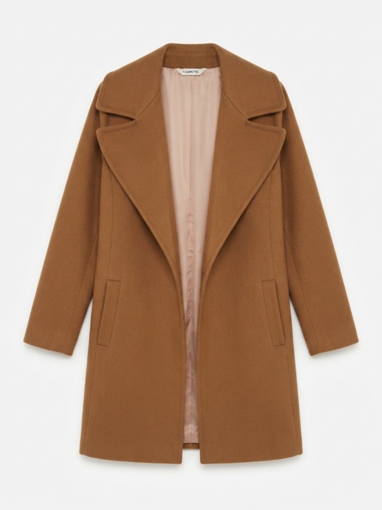 Fleurette Camel Hair Coat - Women's Size 8 - Made In America - Luxury Outerwear
